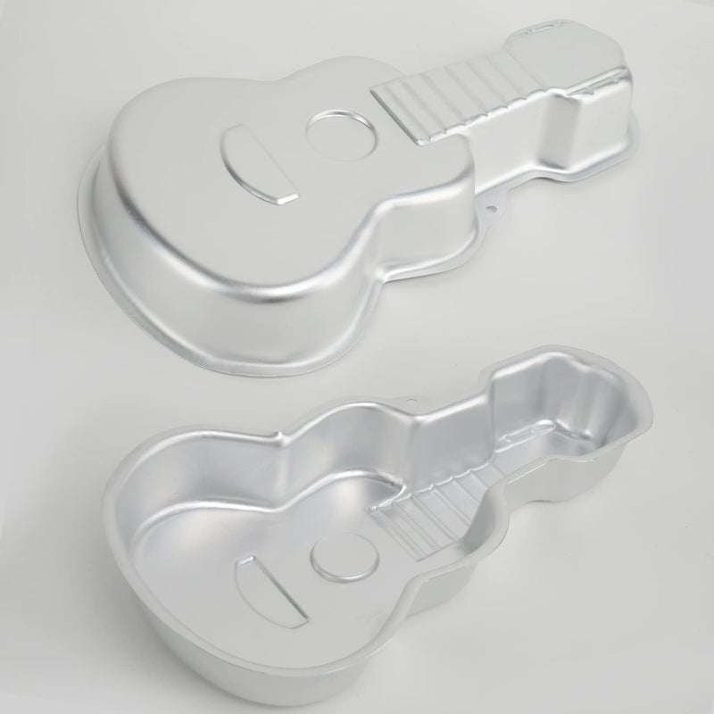 SADYFON Guitar Shaped Cake Pan 3D Aluminum Nonstick Cake Decorating Mould Birthday Wedding Anniversary Party Cake Baking Pans Tins Bakeware Tool - Image 2
