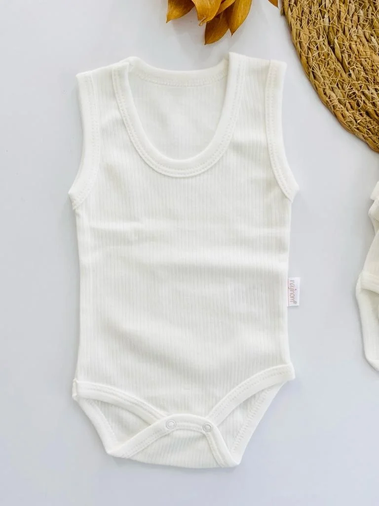 Miyakidsworld 5 Pieces Monthly and Cotton Snap Bodysuit for Girl and Boy Baby Snapback Badi Soft Textured Baby Bodysuit Set