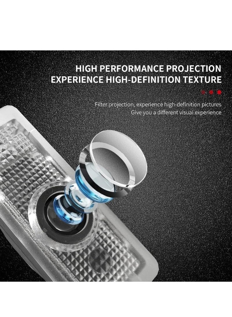 Vierex Car Door LED Logo Projector For Mercedes CLA200 CLA45 E200 E400 C250 Coupe CLS45 CLS350 CLS300 CLS400 CLA CLS C E Coupe 2 Pcs Non-Fading Welcome Lamp Door Light Puddle Lights Kit - Image 4