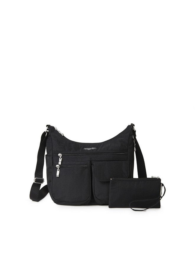 Baggallini Everywhere Bagg - Hobo Crossbody Bag for Women with RFID Wristlet - Water-resistant Travel Bag - Image 1