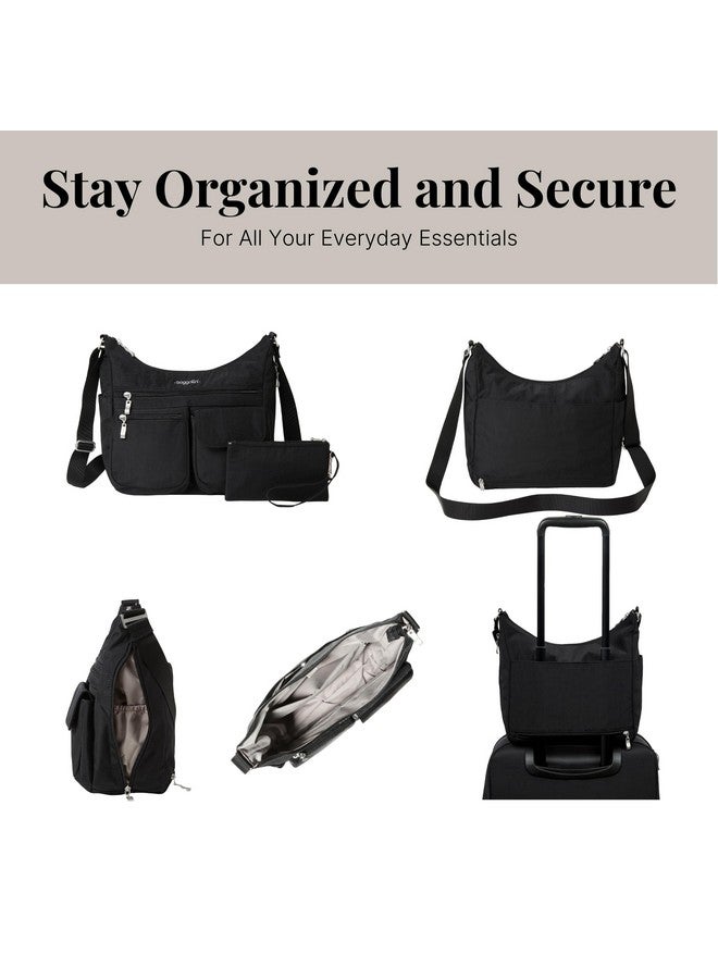 Baggallini Everywhere Bagg - Hobo Crossbody Bag for Women with RFID Wristlet - Water-resistant Travel Bag - Image 5