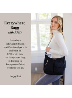 Baggallini Baggallini Everywhere Bagg - Hobo Crossbody Bag for Women with RFID Wristlet - Water-resistant Travel Bag  - Image 2