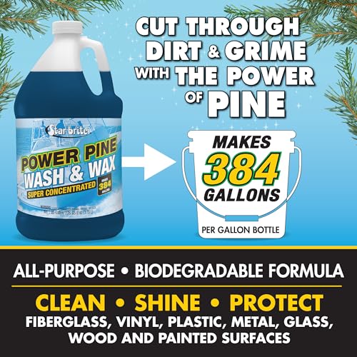 STAR BRITE Power Pine Boat Wash & Wax Super Concentrate - Makes 384 Gallons - 1 GAL (094700N) - Image 3