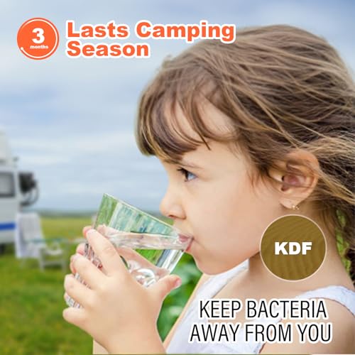 WELLUCK RV Camper Inline Water Filter Reduce Chlorine and Odor, 4 Packs RV Camping Water Hose Filter Accessories for Camping Trailer Motorhome Boat Marine Drinking Garden Car Washing - Image 4