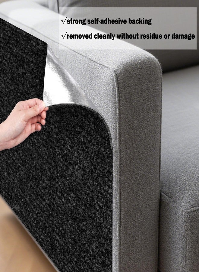 ICOOP Furniture Protectors from Cats Scratching Self Adhesive Black Cat Scratching Mat 15.8"×160" DIY Cat Couch Protector Sofa Protector for Cats Scratch Posts Couch Protection Replacement Carpet Rug - Image 2