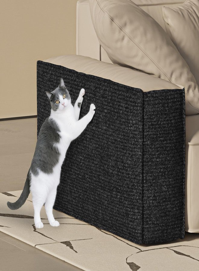 ICOOP Furniture Protectors from Cats Scratching Self Adhesive Black Cat Scratching Mat 15.8"×160" DIY Cat Couch Protector Sofa Protector for Cats Scratch Posts Couch Protection Replacement Carpet Rug - Image 1