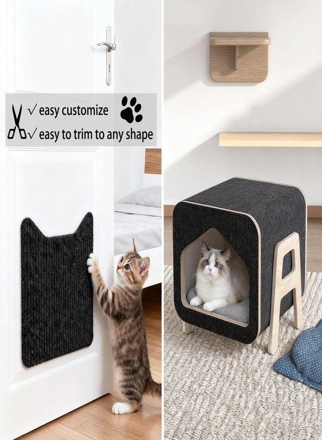 ICOOP Furniture Protectors from Cats Scratching Self Adhesive Black Cat Scratching Mat 15.8"×160" DIY Cat Couch Protector Sofa Protector for Cats Scratch Posts Couch Protection Replacement Carpet Rug - Image 5