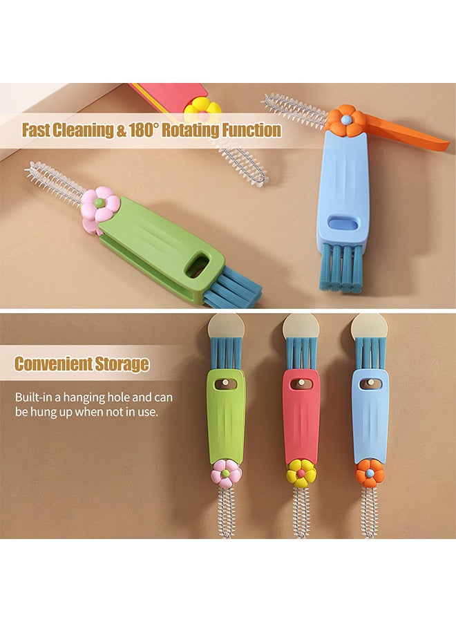 3 في 1 فرشاة تنظيف متعددة الوظائف ، 3 قطع كوب غطاء شق تنظيف فرشاة المحمولة زجاجة المياه فرشاة تنظيف الشقوق متعددة الأغراض فرشاة تنظيف الفجوة ، فرشاة تنظيف قابلة للتدوير غطاء غطاء الكأس - Image 5