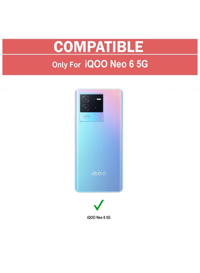 ZAPCASE غطاء خلفي ZAP CASE لجهاز iQOO Neo 6 5G | متوافق مع غطاء خلفي لجهاز iQOO Neo 6 5G | غطاء خلفي بزاوية 360 درجة | غطاء شفاف لجهاز iQOO Neo 6 5G مع حماية الكاميرا | (TPU + PC | أسود غير لامع) - Image 2