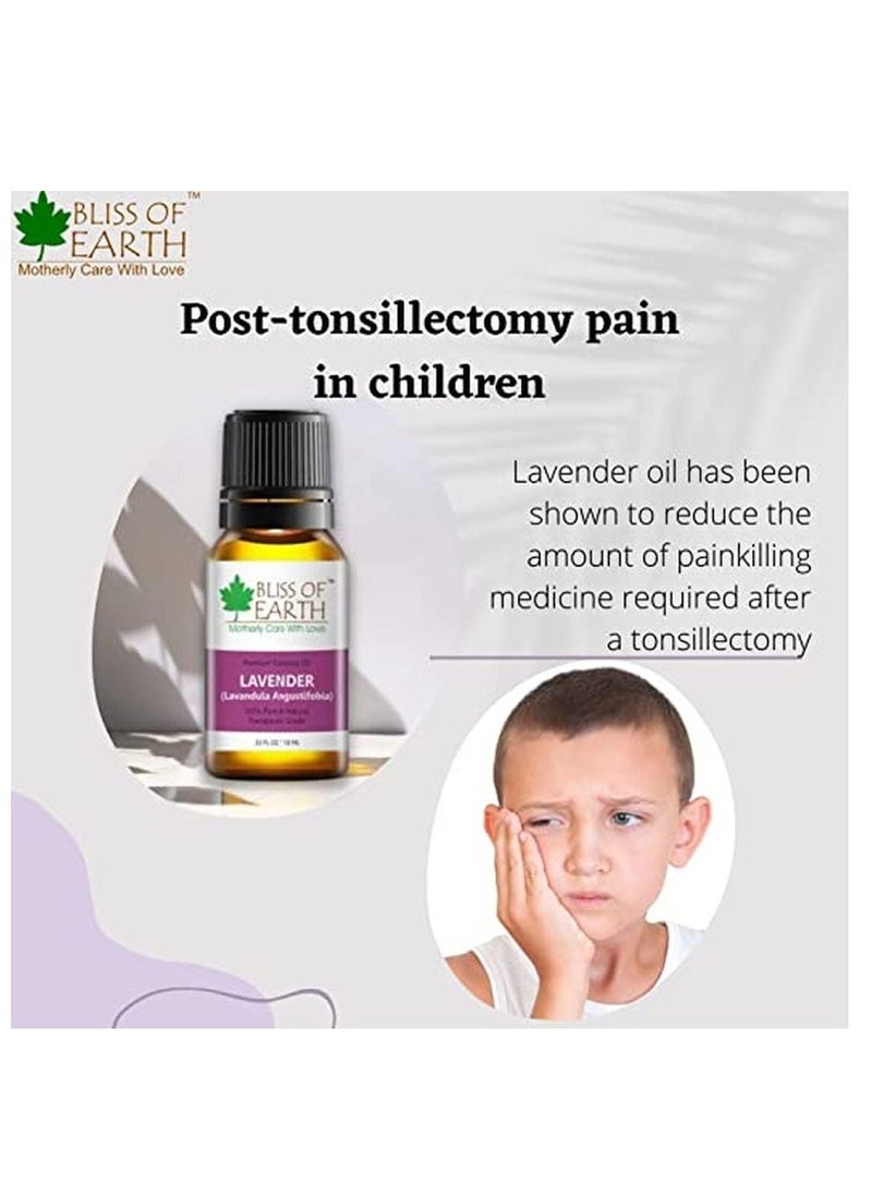 BLISS OF EARTH Bliss Of Earth Pure Australian Tea Tree Green & Lavender Essential Oils Combo 10ml For Mosquito & Bug Repelling Pack Of 2  - Image 2