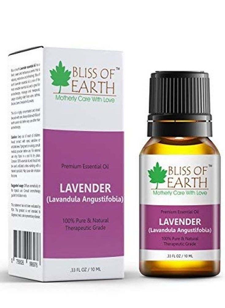 Bliss Of Earth Pure Australian Tea Tree Green & Lavender Essential Oils Combo 10ml For Mosquito & Bug Repelling Pack Of 2