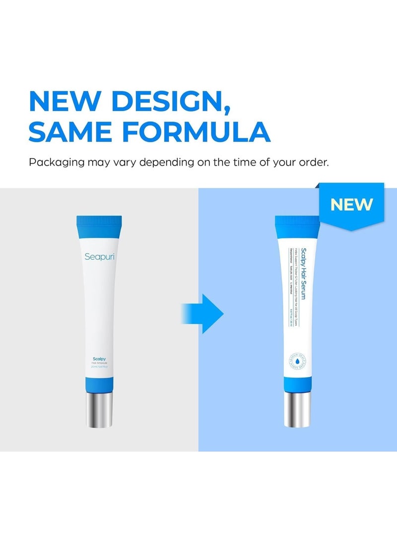 Seapuri سيروم نمو الشعر لزيادة كثافة الشعر وتقليل التساقط | علاج تدليك فروة الرأس | حمض الساليسيليك، المنثول، ديكس بانثينول | غير دهني، خفيف الوزن | تقشير قشرة الرأس - Image 2