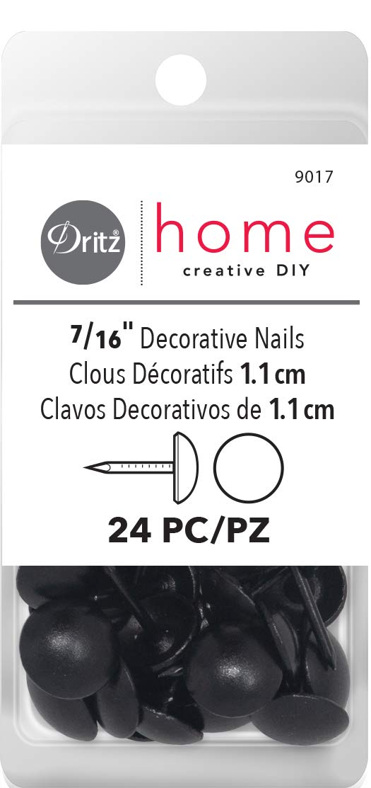 Dritz Upholstery Decorative Nails 716 Black