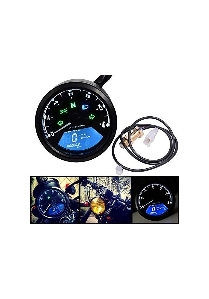 DEMULAX LIGHT Motorcycle Digital Tachometer Speedometer - Image 2