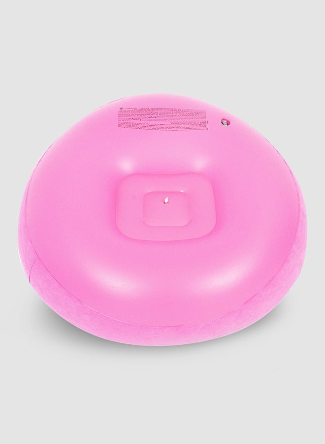 LazyBed كرسي bean bag أريكة Lazy قابلة للطي أريكة قابلة للإمالة كرسي خارجي فردي محمول مقعد قابل للنفخ، وردي - Image 2