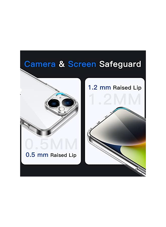 Jetech Case For Iphone 14 6.1-Inch, Non-Yellowing Shockproof Phone Bumper Cover, Anti-Scratch Clear Back (Clear) - Image 3