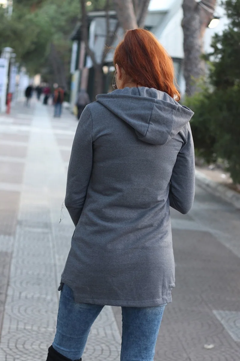 Barbora Casual Casual Cut Women's Jacket TR129FÜME