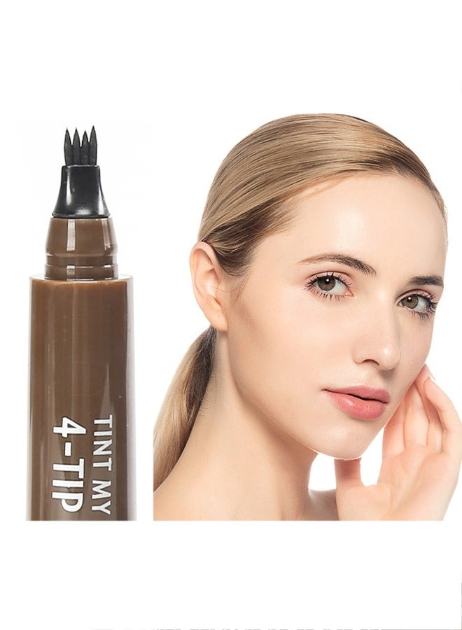 چولي ستار 3 قطع الحاجب الكنتوري، الحاجب البني الداكن القلم، ماء 4 نقطة الحاجب قلم رصاص (# 02) - Image 2