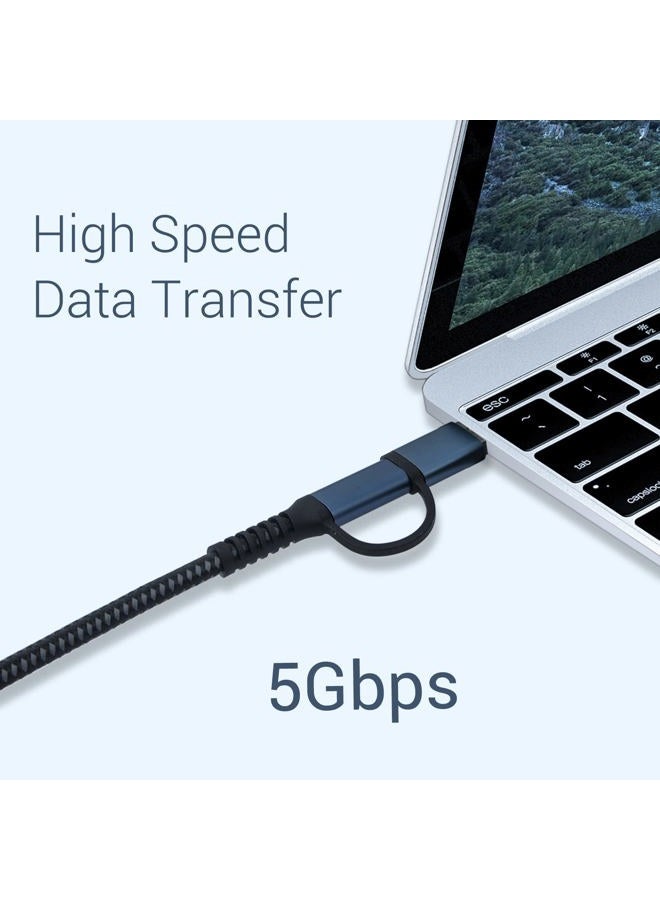 SUMPK VR Link Cable 20FT Compatible for Oculus Quest 2, USB 3.2 Type C to C 5Gbps High Speed Data Transfer & Fast Charging Cord Compatible for Virtual Reality Headset and PC Gaming - Image 2