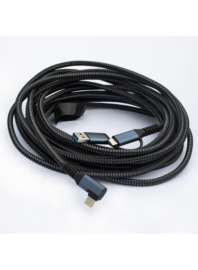 SUMPK VR Link Cable 20FT Compatible for Oculus Quest 2, USB 3.2 Type C to C 5Gbps High Speed Data Transfer & Fast Charging Cord Compatible for Virtual Reality Headset and PC Gaming - Image 5