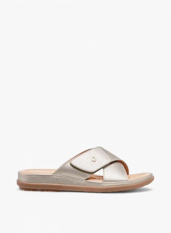 لو كونفورت صنادل سهلة الارتداء بنقوش