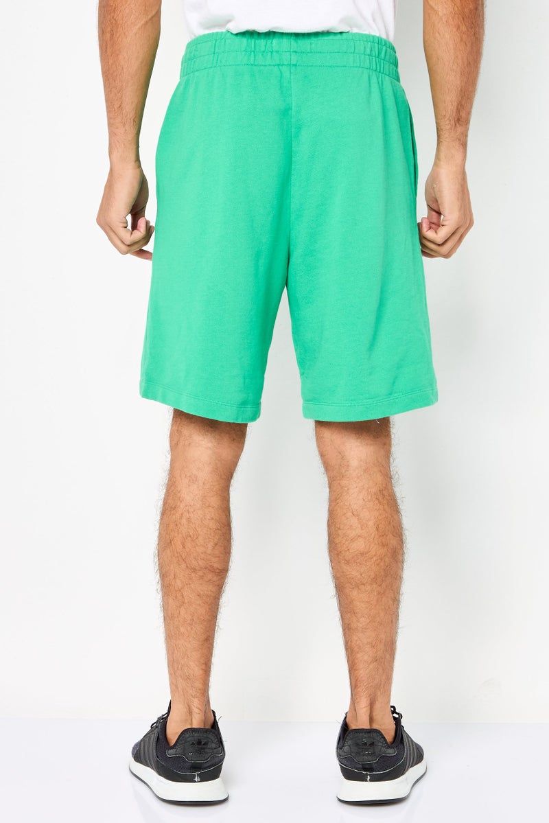 Replay شورتات أساسية بتصميم عادي للرجال بشعار العلامة التجارية، أخضر - Image 4