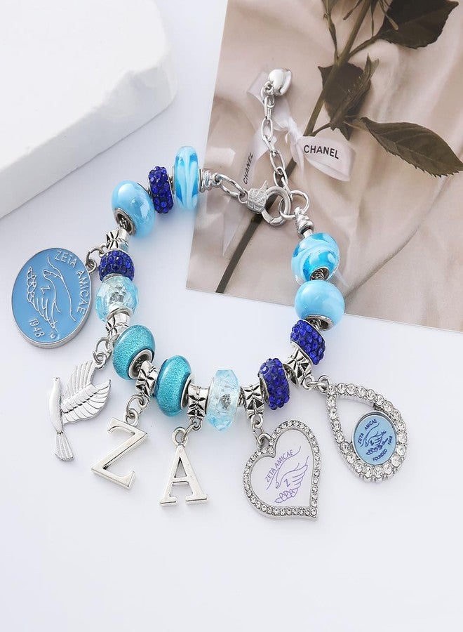 HUSURU Sorority Founded 1948 ZETA Amicae Bracelet Greek Letter ZA Club Organization Members Friendship Gifts Jewelry - Image 3