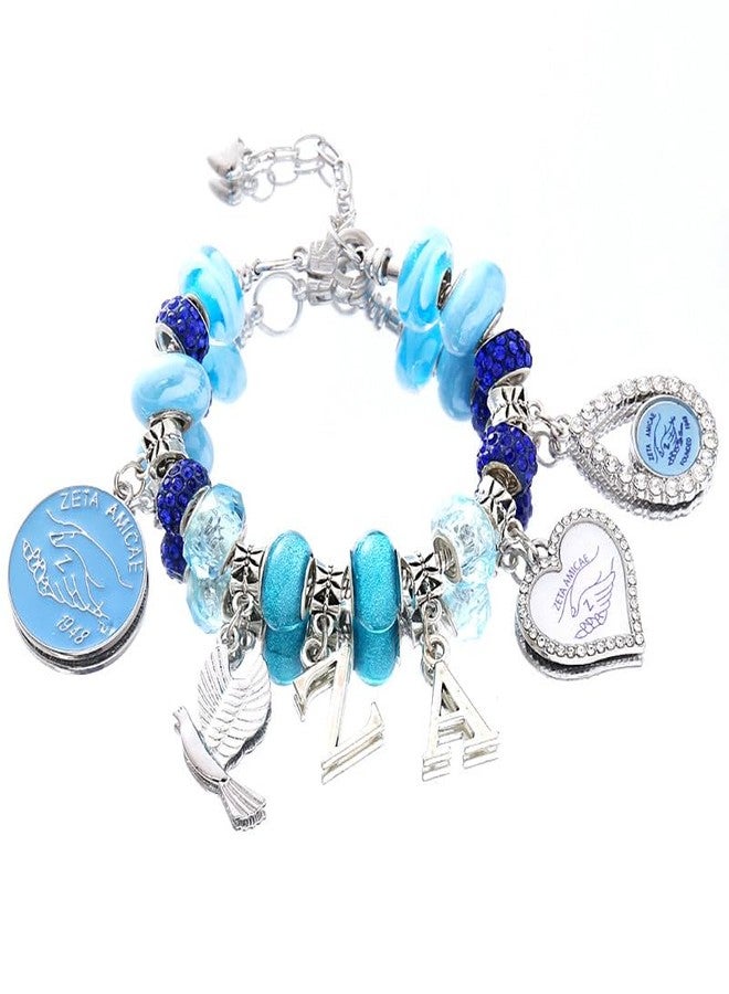 HUSURU Sorority Founded 1948 ZETA Amicae Bracelet Greek Letter ZA Club Organization Members Friendship Gifts Jewelry - Image 1