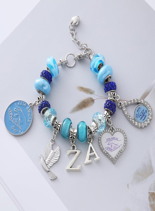 HUSURU Sorority Founded 1948 ZETA Amicae Bracelet Greek Letter ZA Club Organization Members Friendship Gifts Jewelry - Image 5