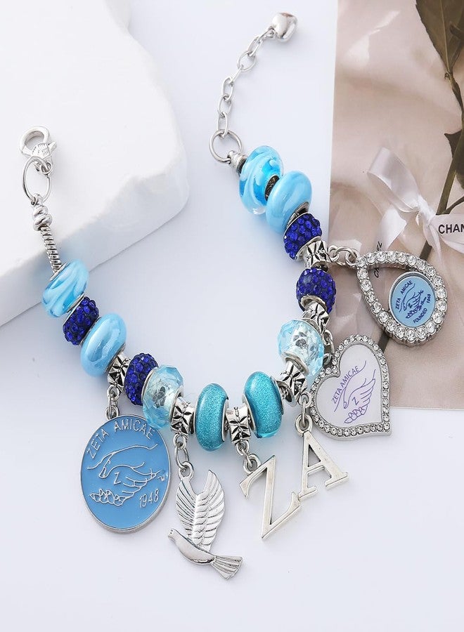 HUSURU Sorority Founded 1948 ZETA Amicae Bracelet Greek Letter ZA Club Organization Members Friendship Gifts Jewelry - Image 4