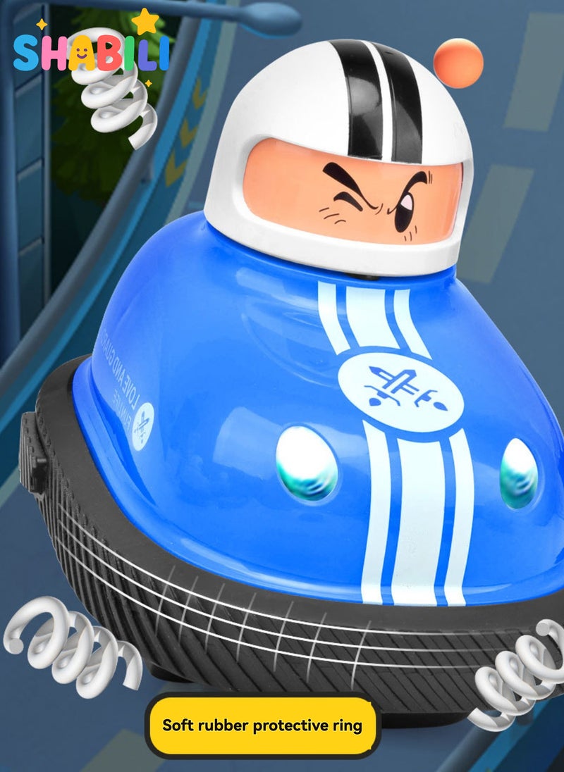 شبيلي سيارتا تصادم بالتحكم عن بُعد 2 حبة، لعبة سباق RC بقذف السائق منبثق تصميم كرتوني للاعبين مع أضواء وموسيقى، دوران 360° وتصادم تفاعلي خامة ABS للأطفال 3+ للعب عائلي داخلي هدية عيد ميلاد (Red+blue) - Image 5