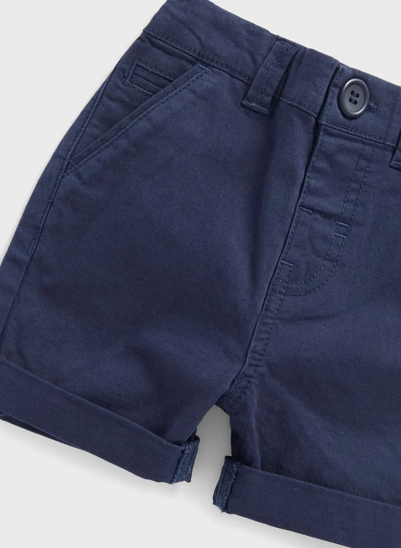 مذركير Infant Color Block Polo & Chino Shorts Set