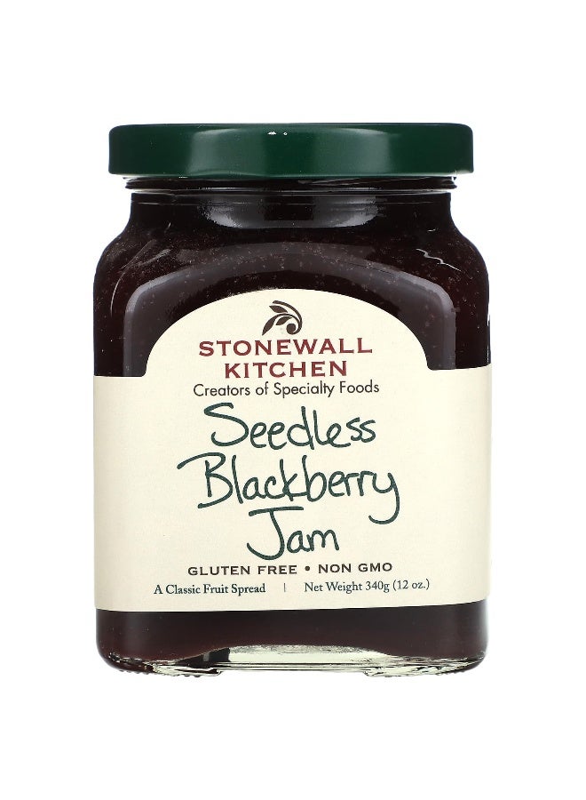 Stonewall Kitchen ستون وول كيتشن، مربى التوت الأسود بدون بذور، 12 أونصة (340 جرام) - Image 1