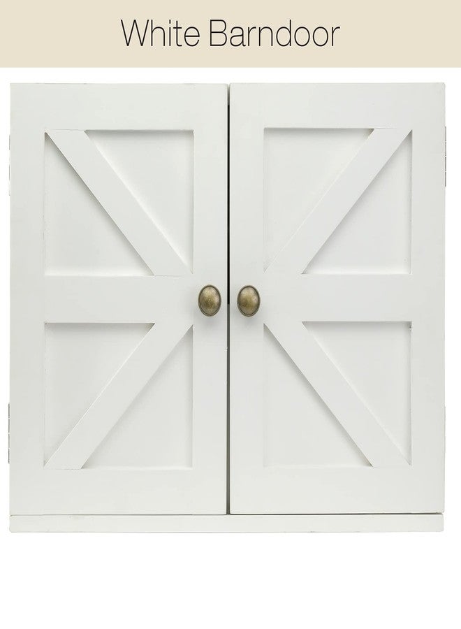 إكسلو جلوبال بروداكتس إطار صور خشبي بتصميم باب الحظيرة من إكسيلو جلوبال برودكتس، مزود ببابين مغناطيسيين للسبورة: ديكور للمطبخ، غرفة المعيشة، غرفة النوم، المكتب - أبيض - Image 3