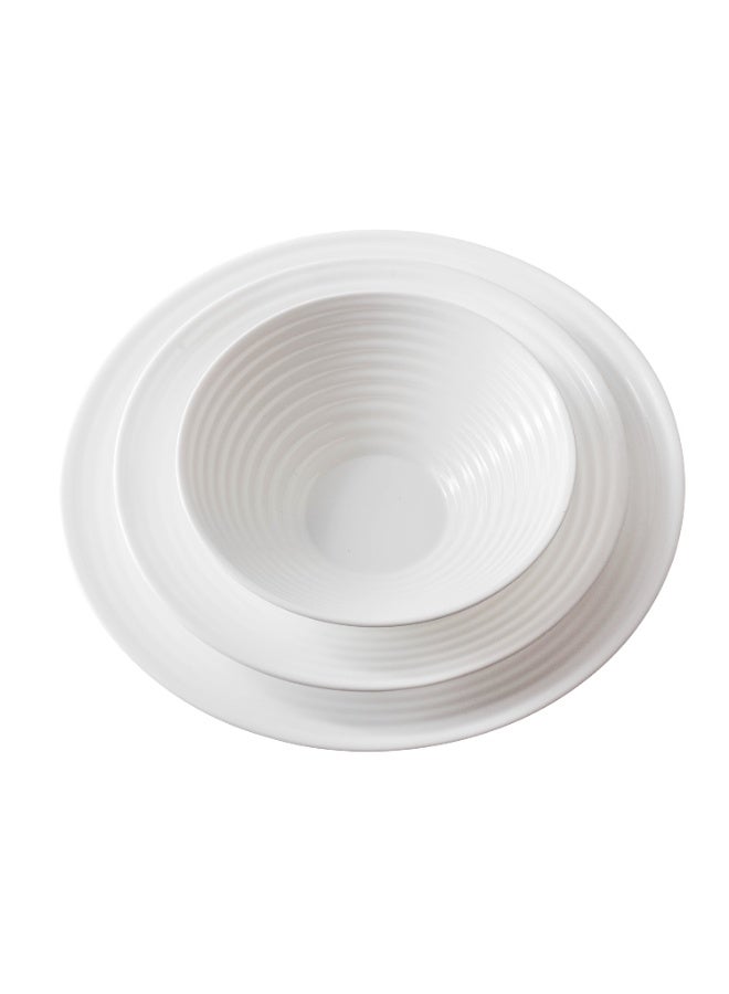 Dania Arcopal White Dinner Set, 24 Pieces, Serves 6 People - Image 3