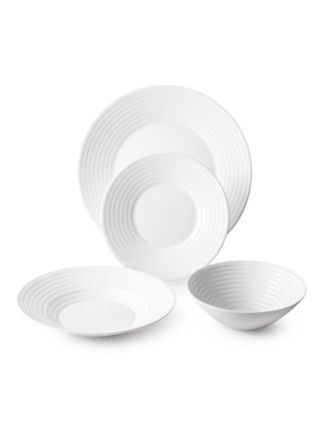 Dania Arcopal White Dinner Set, 24 Pieces, Serves 6 People - Image 4