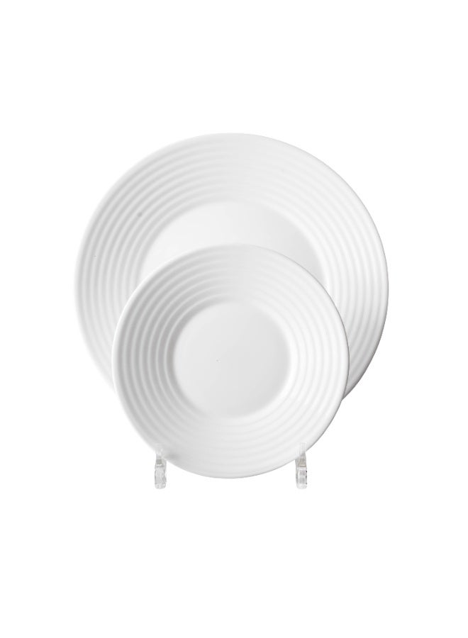 Dania Arcopal White Dinner Set, 24 Pieces, Serves 6 People - Image 5