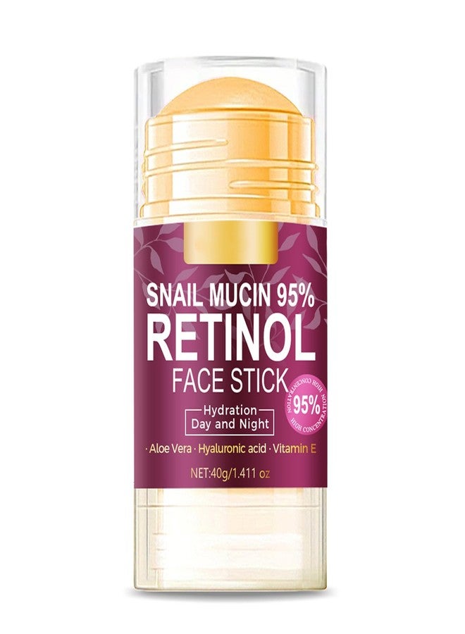 Grospe Hydrating Face Balm Stick with 95% Snail Mucin, Retinol and Hyaluronic Acid Multi Balm Stick Moisturizer for Day and Night Deep Hydration, Moisturizer Stick for Face Anti Wrinkle Skin Repair,1.41Oz - Image 1