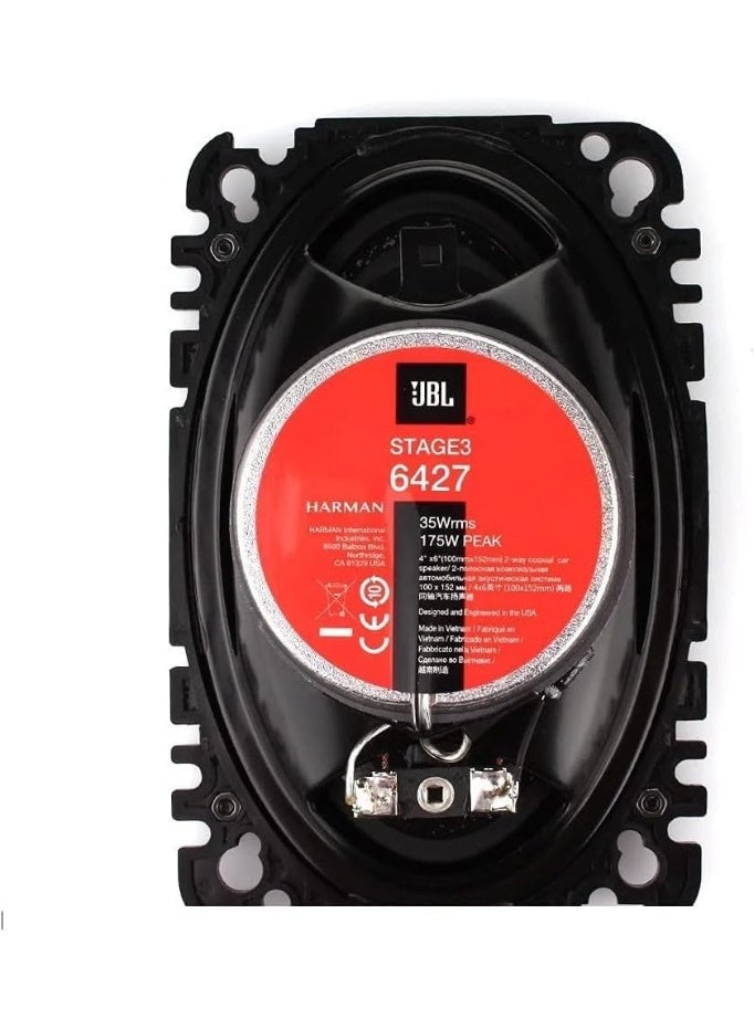 JBL Stage3 6427 4x6" 2-Way Coaxial Car Speakers – 175W Peak Power / 35W RMS - Image 5