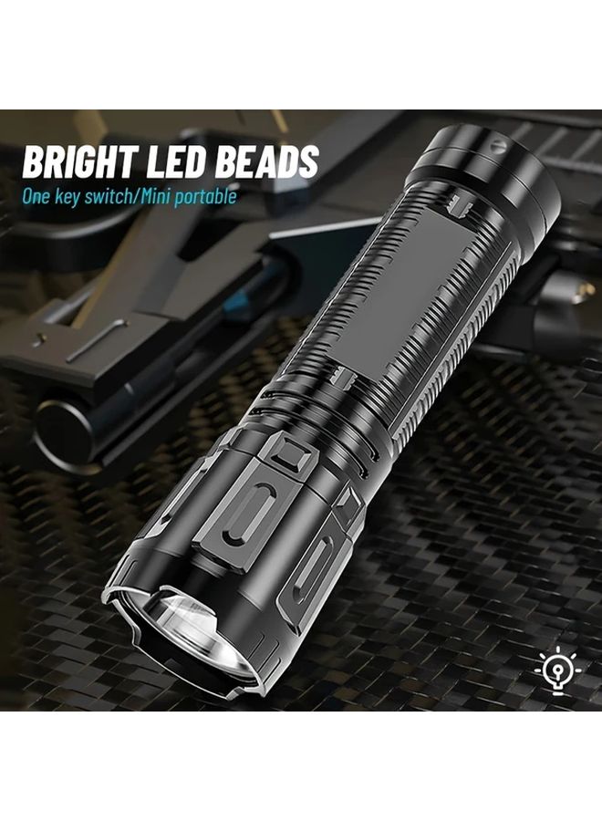 1 قطعة مصباح يدوي LED صغير محمول قابل لإعادة الشحن عبر USB 3 أوضاع للطوارئ وصيد الأسماك - Image 5