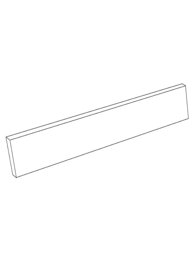 Swan CHVTSS.130 Chesapeake Solid Surface 1-Piece Vanity Side Splash, 0.75-in L X 21.625-in H X 3.5-in H, Ice