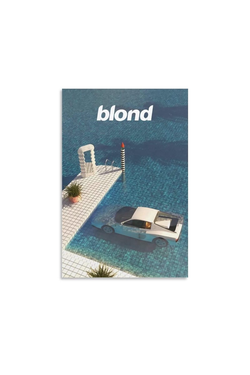 GRYEC Rapper Poster Frank Ocean Poster Decorative Painting Canvas Wall Posters and Art Picture Print Modern Family Bedroom Decor Posters 16x24inch(40x60cm) - Image 1