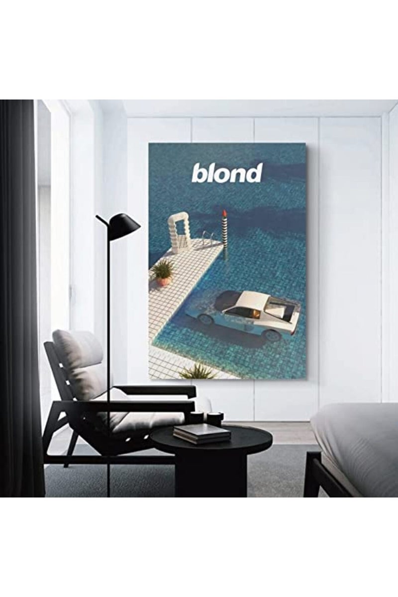GRYEC Rapper Poster Frank Ocean Poster Decorative Painting Canvas Wall Posters and Art Picture Print Modern Family Bedroom Decor Posters 16x24inch(40x60cm) - Image 3