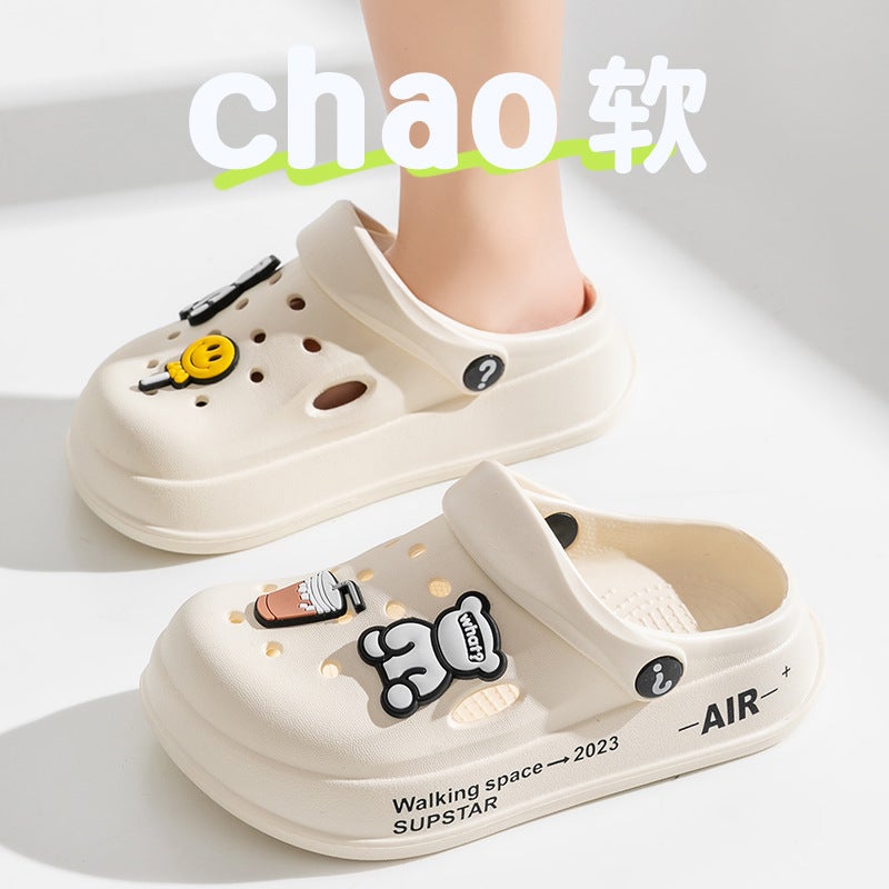 Children'S Slippers Summer Girls Non-Slip Boys Baotou Children Soft Sole Cave Shoes Baby Slippers - Image 2