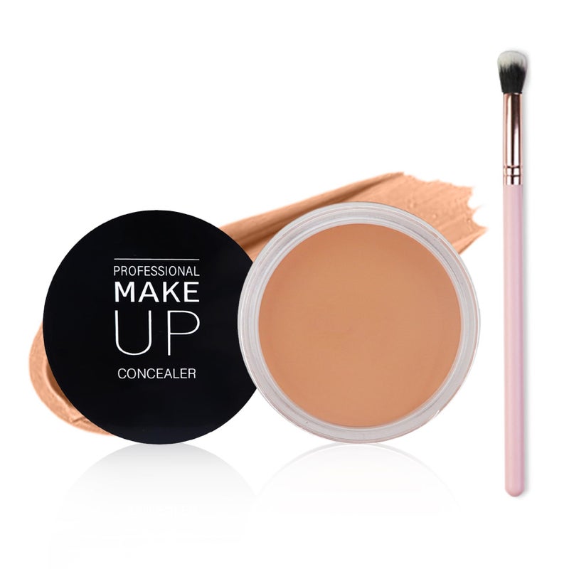 QIUFSSE Under Eye Concealer for Dark Circles Color Corrector Pro Full Coverage Concealer de oieras Long-lasting Cover up Makeup-05 MEDIUM HONEY - Image 1