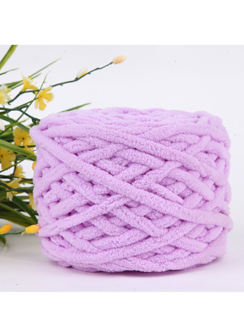 MileMelo 2-Piece Knitting Wool Yarn,Knitting Yarn Coarse Yarn for Crochet, Soft Chunky Yarn for Projects Making Plush Balls Handmade Bags Sweaters Shoes Hats Blankets Scarves Purple  - Image 3