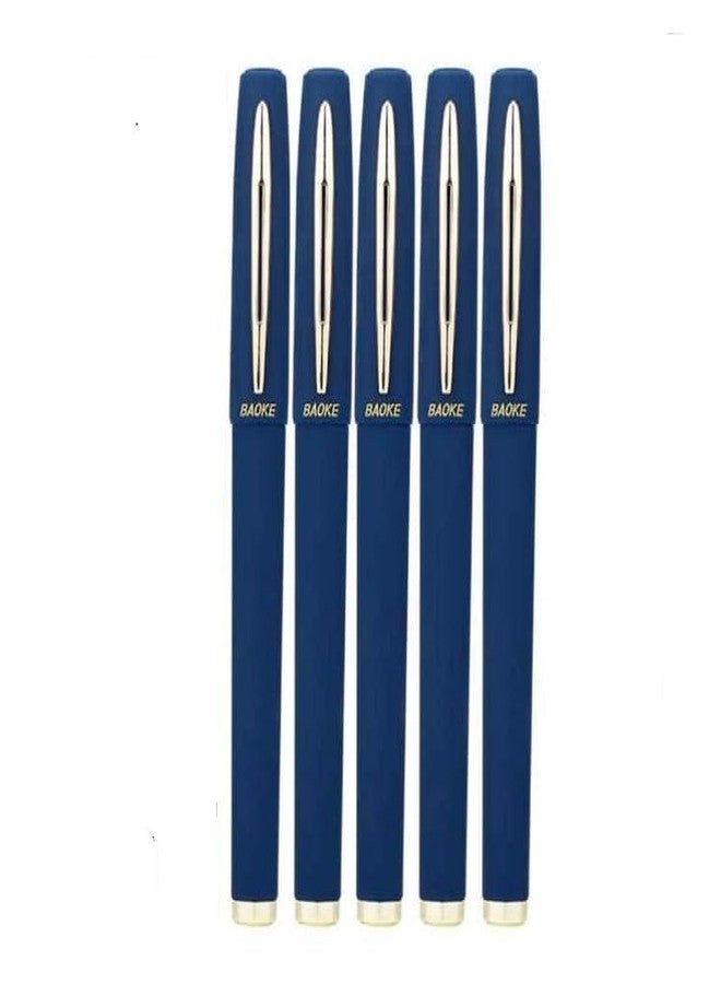 Like-It like it Baoke Blue Gel Pen 1.0 mm Line Writing Pen, Archival Ink Fine Point Tip Sketching Pens for Artists, Drawing Illustration Pack Of (5) - Image 1