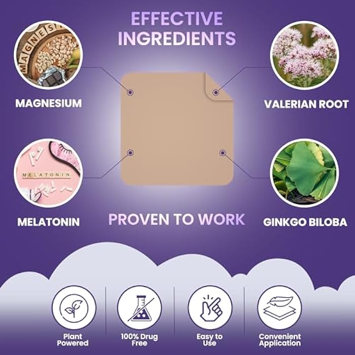 PATCH4U Sleep Patches for Adults Extra Strength | Easy-to-Apply Sleep Patch with Melatonin & Valerian | Relax & Wake Up Refreshed | Long-Lasting Night Comfort for Men & Women | 42 Patches - Image 3