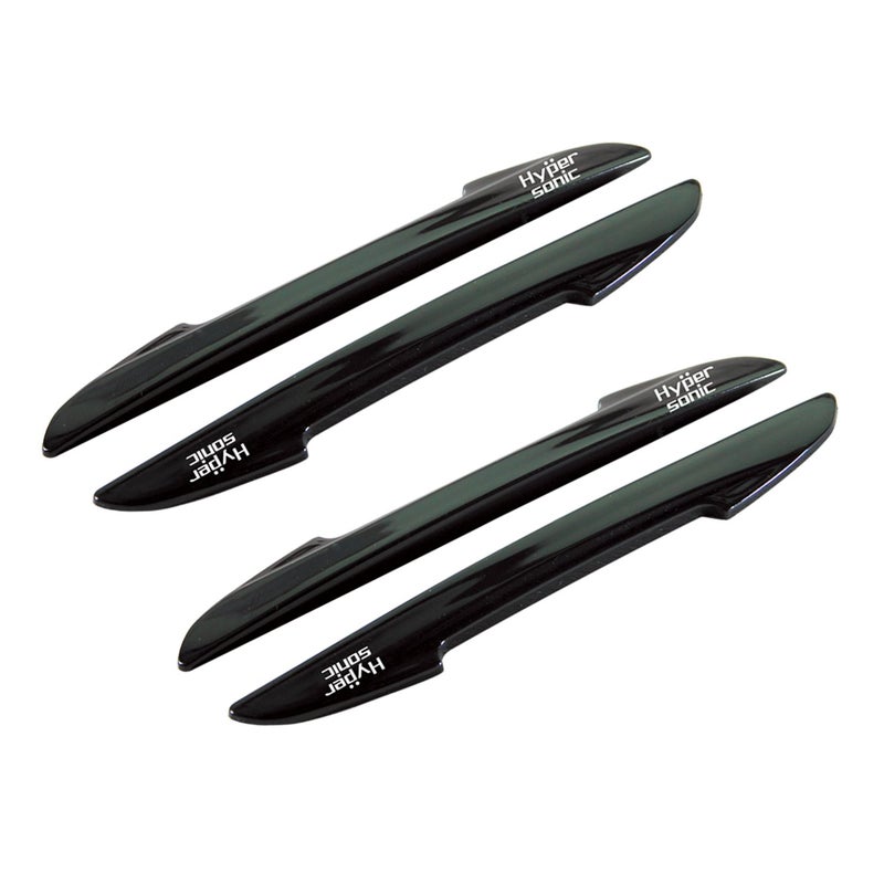 Hypersonic Black Car Door Edge Guard Trim Molding Crash Scratch Protector 4PCS