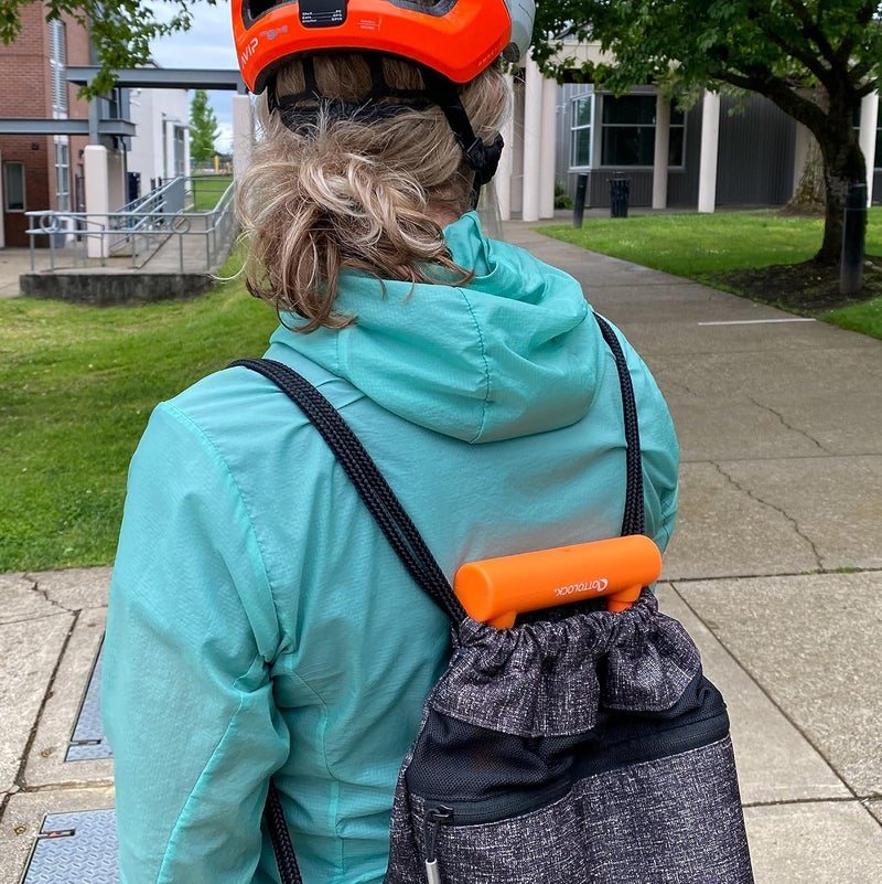 OTTOLOCK Sidekick XL Full-Size U-Lock - Heavy Duty Anti Theft Bicycle U-Lock with Keys, Silicone-Coated, Bike Accessories, Orange - Image 4
